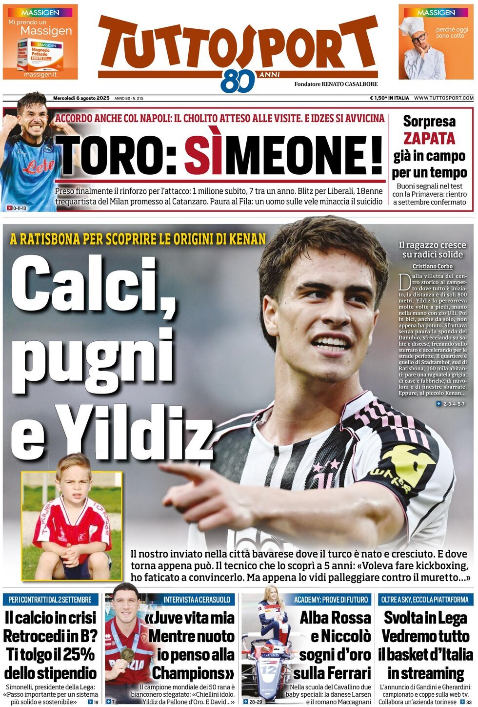 Tuttosport, prima pagina