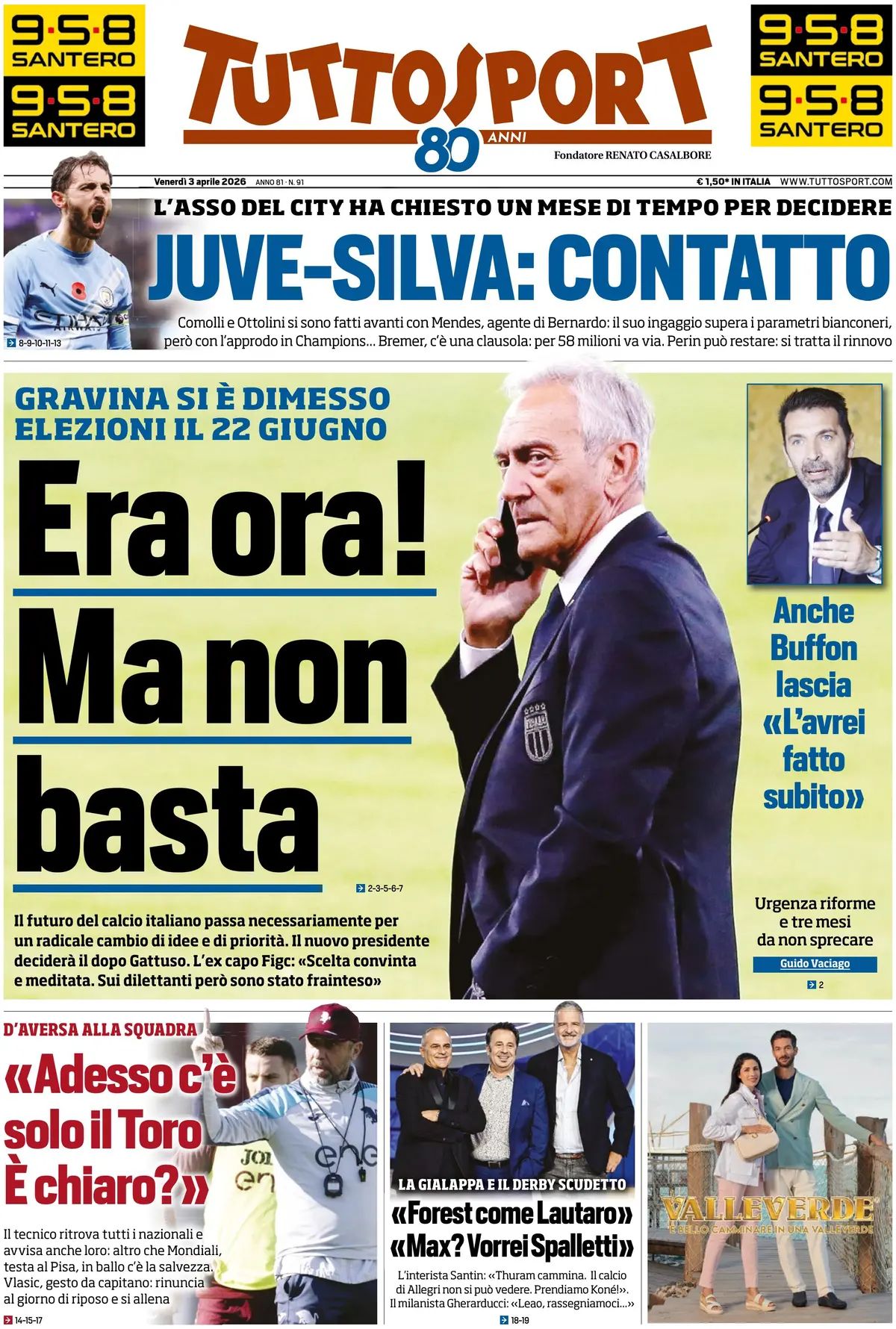 Tuttosport, prima pagina