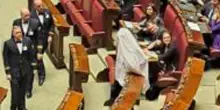 Un fantasma in Parlamento. Riccardo Magi espulso durante l'intervento di Meloni