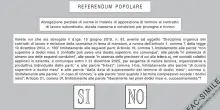 Referendum 8-9 giugno, scheda grigia. Le norme sui contratti a termine