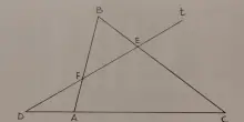 Triangolo con base prolungata