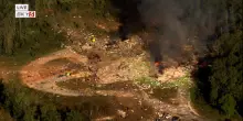 Inferno di fuoco in Tennessee, esplode un deposito militare