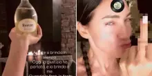 Champagne e dito medio sui social. Elisabetta Franchi brinda perché slitta il processo per stalking contro l’ex amica
