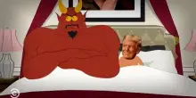 Trump e Satana a letto nell'irriverente episodio della nuova serie di South Park