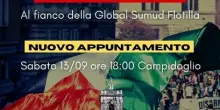 M.O., sabato nuovo presidio in Campidoglio a Roma: per la Flotilla
