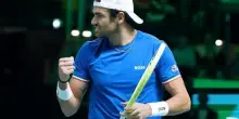 Tennis, Italia-Belgio 1-0: Berrettini batte Collignon