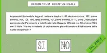 Referendum, cosa prevede il testo del quesito referendario sulla scheda verde