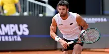 Tennis, Pellegrino da favola, &egrave; agli ottavi a Roma