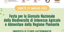 Unisg: il 23 maggio la Festa della Biodiversit&agrave; del Piemonte