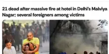 India, incendio in un albergo a Nuova Delhi: almeno 21 morti