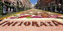 Lazio, Genzano veste l&rsquo;Italia di fiori