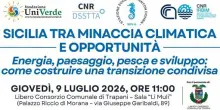 Il 9 luglio a Trapani convegno su minaccia climatica e opportunit&agrave;
