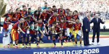 Calcio, Madrid accoglie la Spagna Campione del mondo