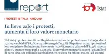 Istat, nel 2024 lieve calo (-0,9%) sul numero di protesti: 222.999