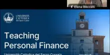 Uni Cattolica a Stanford presenta iniziative su finanza personale