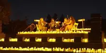 Milano, mille droni illuminano il cielo sulle note di Vivaldi