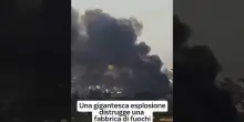 Gigantesca esplosione a Malta distrugge una fabbrica di fuochi d'artificio