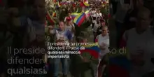 Venezuela, Maduro guida marcia anti-imperialista a Caracas