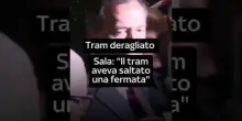 Tram deragliato a Milano, Sala: "Il mezzo aveva saltato una fermata" #tram #milano
