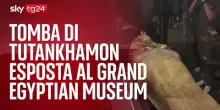 Tomba di Tutankhamon esposta al Grand Egyptian Museum