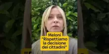 Referendum Giustizia, Meloni: "Rispettiamo la decisione dei cittadini"