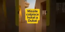 Attacco all'Iran, il missile che ha colpito Dubai ripreso da una terrazza #iran #israele #usa