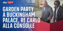 Garden party a Buckingham Palace, Re Carlo alla consolle