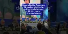 Sanremo, Bianca Balti: "Dopo la malattia ho dovuto elaborare lutto per la donna che ero" #sanremo