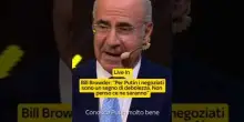 Bill Browder a Live In: "Per Putin i negoziati sono segno di debolezza, non credo ci saranno"