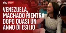 Venezuela, Machado rientra dopo quasi un anno di esilio