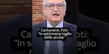 Accise benzina e diesel, Foti a Sky TG24: "In settimana faremo il taglio"