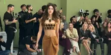 Il romanticismo composto di Luisa Spagnoli alla Milano fashion week