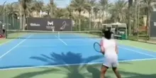 Sinner, allenamento a Dubai con Simona Halep