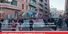 Napoli, corteo per Gaza a sostegno della Flotilla