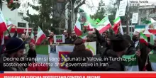 Iraniani in Turchia protestano contro il regime