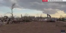 Tornado mortale devasta area di Union City, Michigan