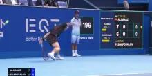 Shapovalov, il momento dell'infortunio contro Alcaraz