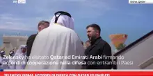 Zelensky firma accordi di difesa con Qatar ed Emirati