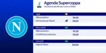 Napoli, il programma per la Supercoppa e le ultime news