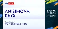 Anisimova-Keys: highlights Wta Finals
