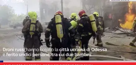 Raid russo su Odessa, droni colpiscono zone civili