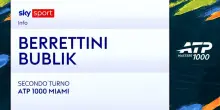 Berrettini-Bublik: highlights Atp Miami