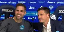 Fabregas e Pisacane insieme nella conferenza post partita