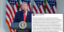 Trump avverte l'Ue: dazi al 100% a chi introduce la digital tax