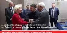 Prestito Ue a Kiev, von der Leyen e Zelensky: grande giorno