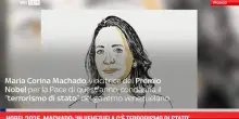 Nobel 2025, Machado: 'In Venezuela c’è terrorismo di Stato'