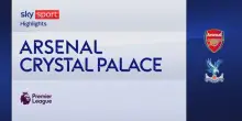 Arsenal-Crystal Palace 1-0: gol e highlights