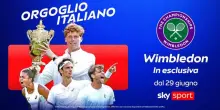 Wimbledon in esclusiva su Sky dal 29 giugno