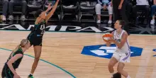 A Los Angeles &egrave; super Zandalasini: 15 punti con 5/5 da tre e Golden State vola