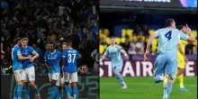 Champions League, Napoli-Sporting 2-1 e Villarreal-Juventus 2-2